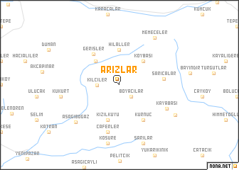 map of Arızlar