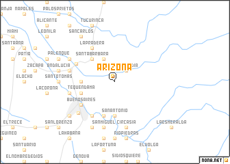 map of Arizona