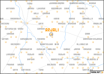map of Arjali
