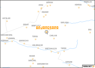 map of Arjang Sarā