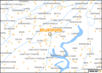 map of Arjanpura