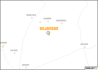 map of Arjansar
