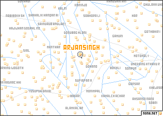 map of Arjan Singh