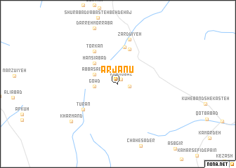 map of Arjanū