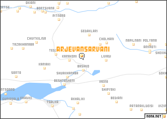 map of Arjevan-Sarvani