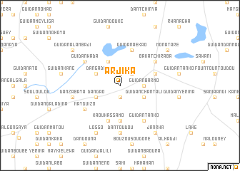map of Arjika