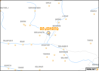 map of Arjomand