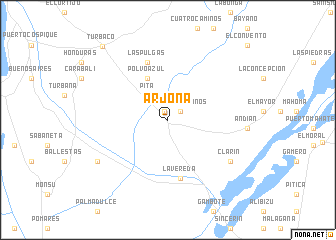 Arjona Colombia Map Nona Net