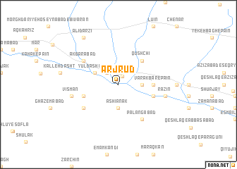 map of Arjrūd