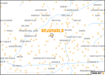 map of Arjunwāla