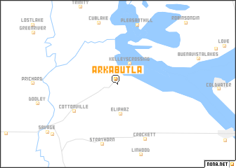 map of Arkabutla