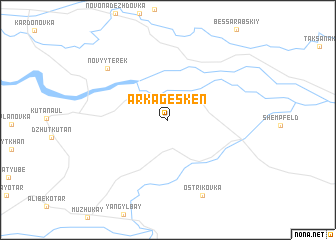 map of Arkagesken