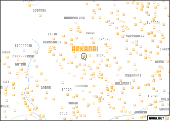 map of Arkanai