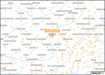 map of Arkāna