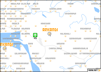 map of Ārkāndi