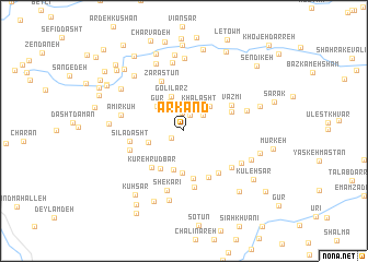 map of Arkand