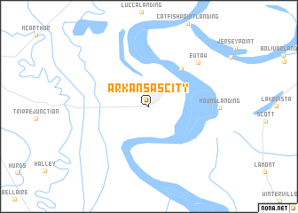 map of Arkansas City