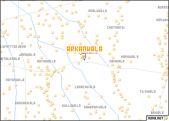 map of Arkānwāla