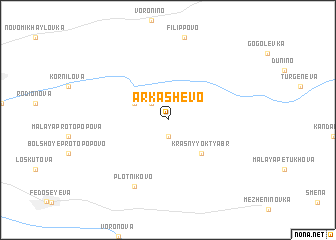 map of Arkashevo