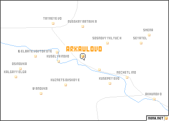 map of Arkaulovo