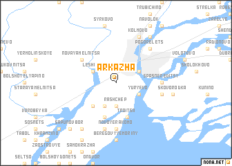 map of Arkazha