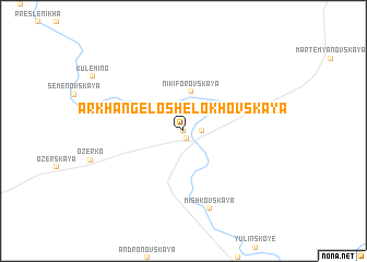 map of Arkhangelo-Shelokhovskaya