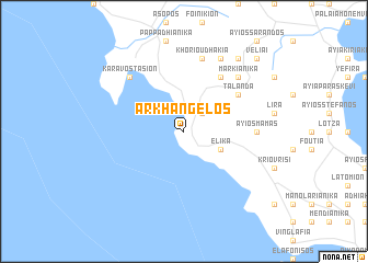 map of Arkhángelos