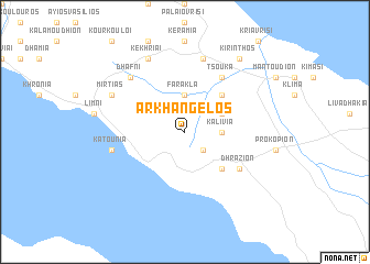 map of Arkhángelos
