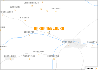 map of Arkhangelovka