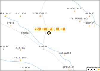 map of Arkhangelovka