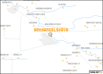 map of Arkhangel\