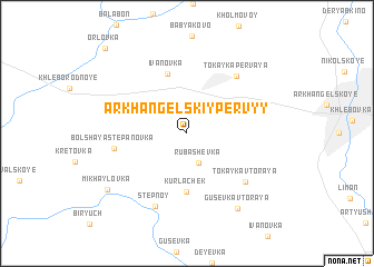 map of Arkhangel\