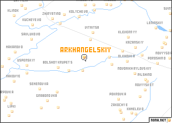 map of Arkhangel\