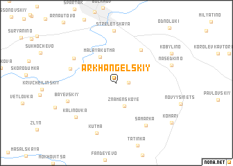 map of Arkhangel\