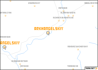map of Arkhangel\