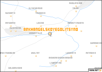 map of Arkhangel\