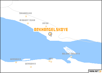 map of Arkhangel\