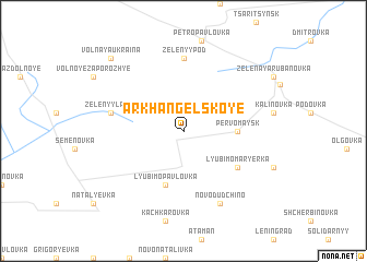 map of Arkhangelʼskoye