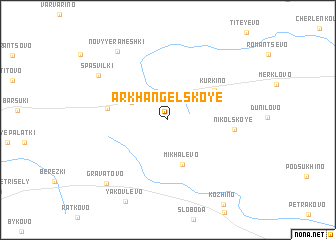 map of Arkhangel\
