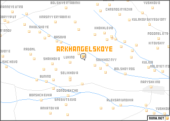 map of Arkhangel\