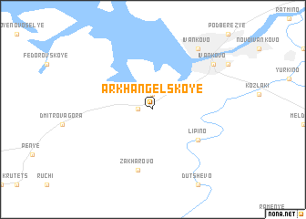 map of Arkhangel\