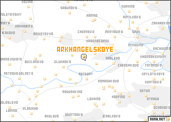 map of Arkhangel\