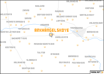 map of Arkhangel\