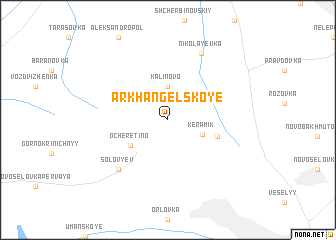 map of Arkhangelʼskoye