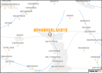 map of Arkhangel\