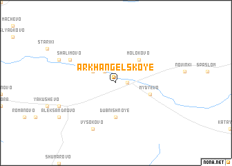 map of Arkhangel\