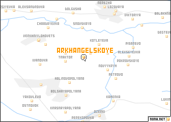 map of Arkhangel\