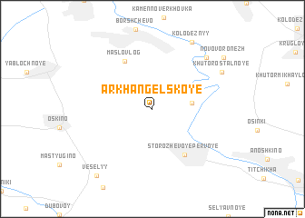 map of Arkhangel\