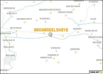 map of Arkhangel\