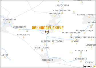 map of Arkhangel\